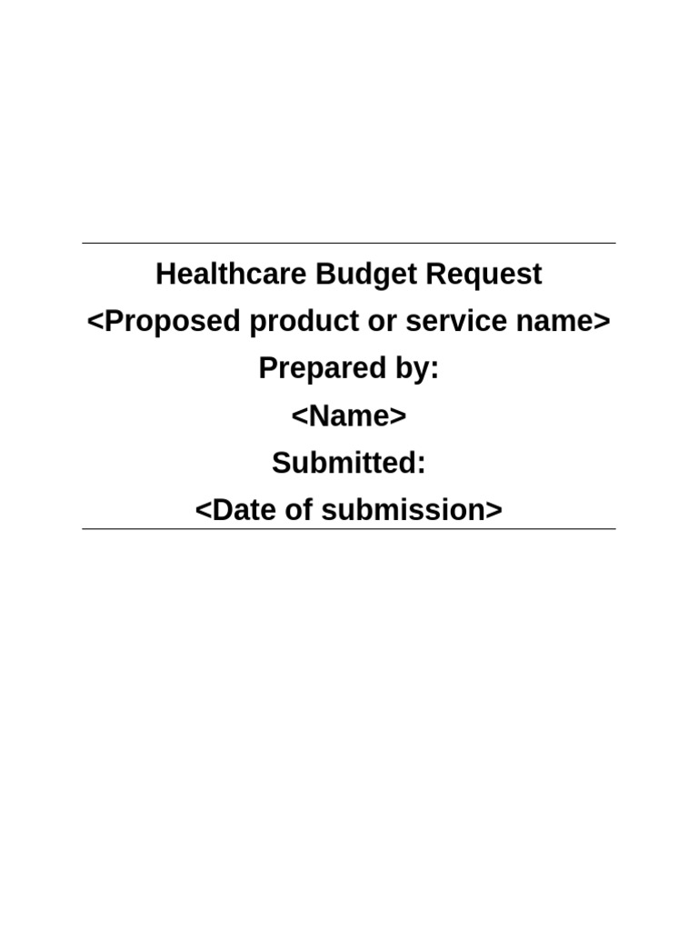 Healthcare Budget Proposal for CareConnect | PDF | Expense | Cash Flow ...