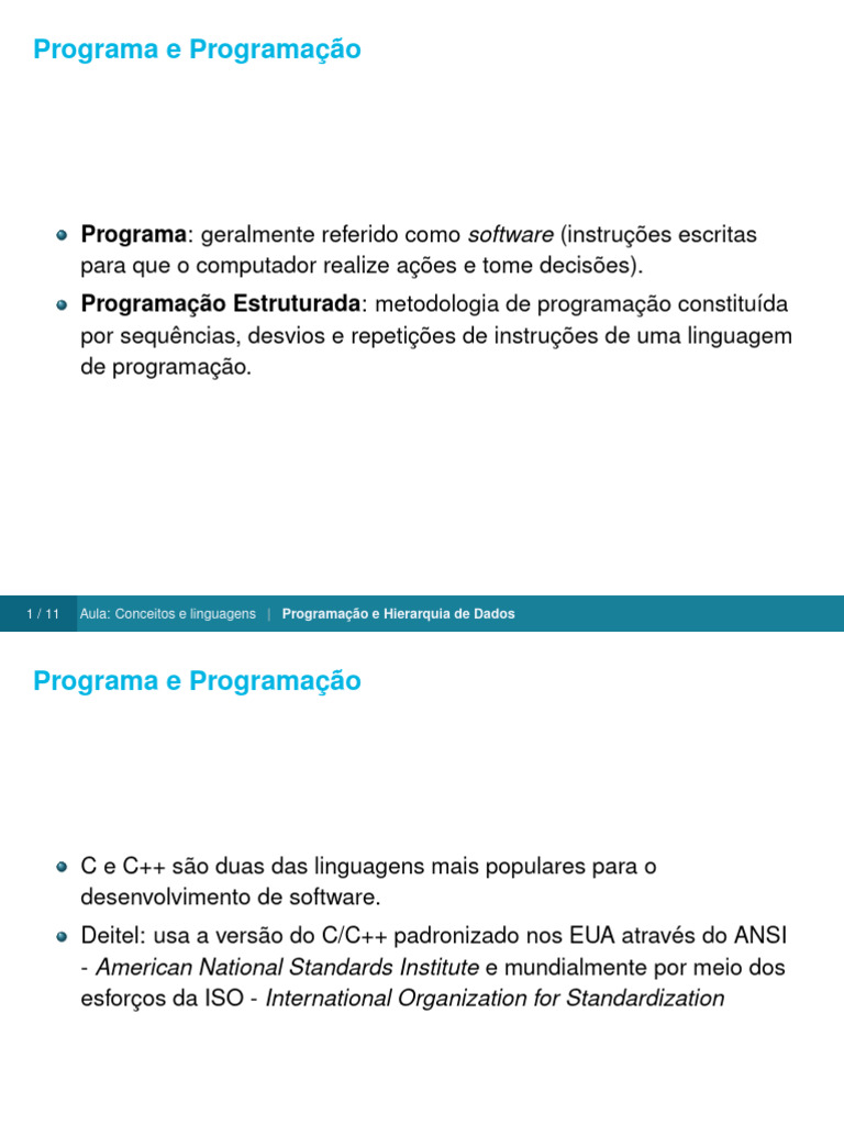 Aula Conceitos e Linguagens - Introdução A Programação-117082b4217d42 ...