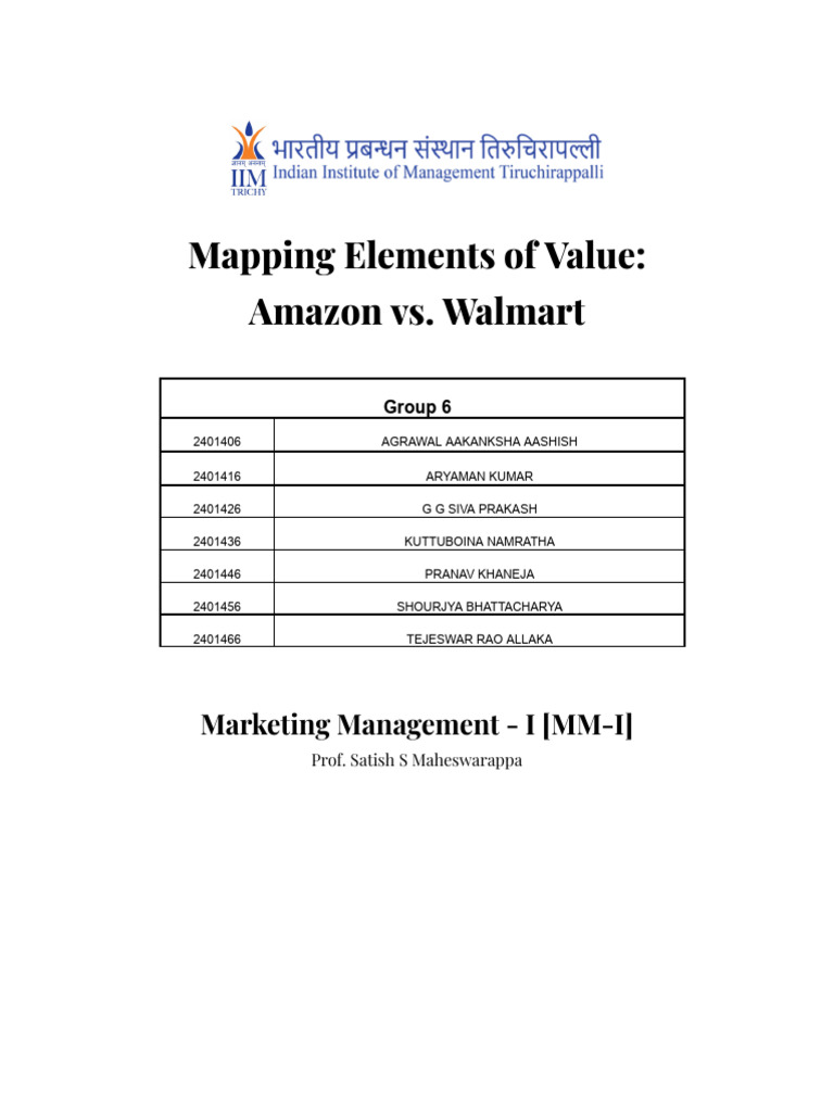 MM1 Assignment Group 6 Section F | PDF | Value (Ethics) | Money