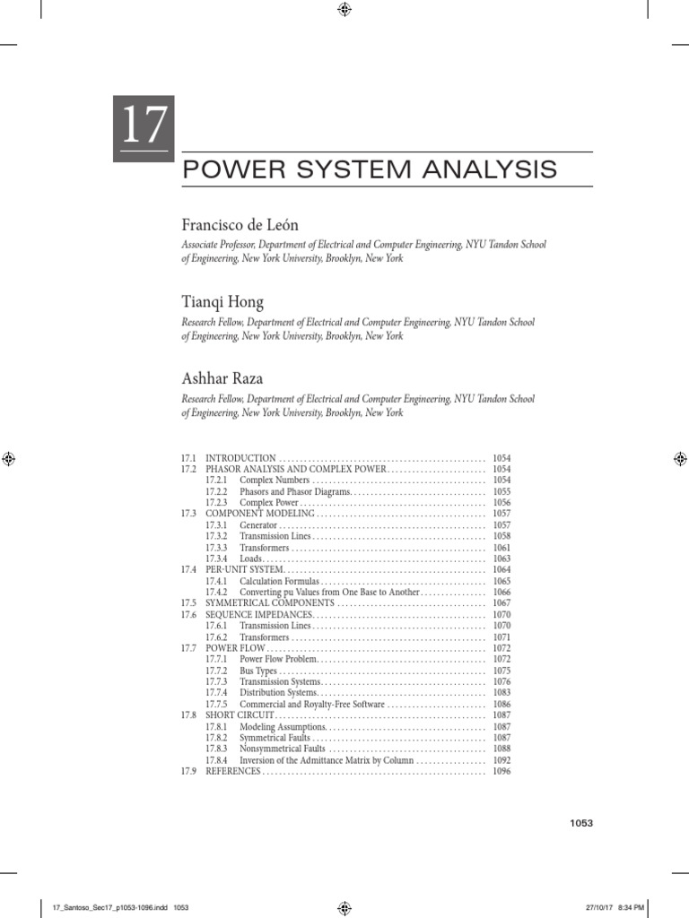 Power System Analysis Techniques | PDF | Ac Power | Electricity