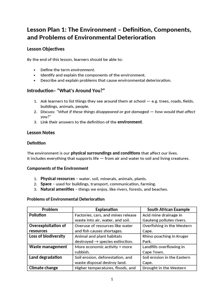 Understanding Environmental Issues and Solutions | PDF | Externality ...