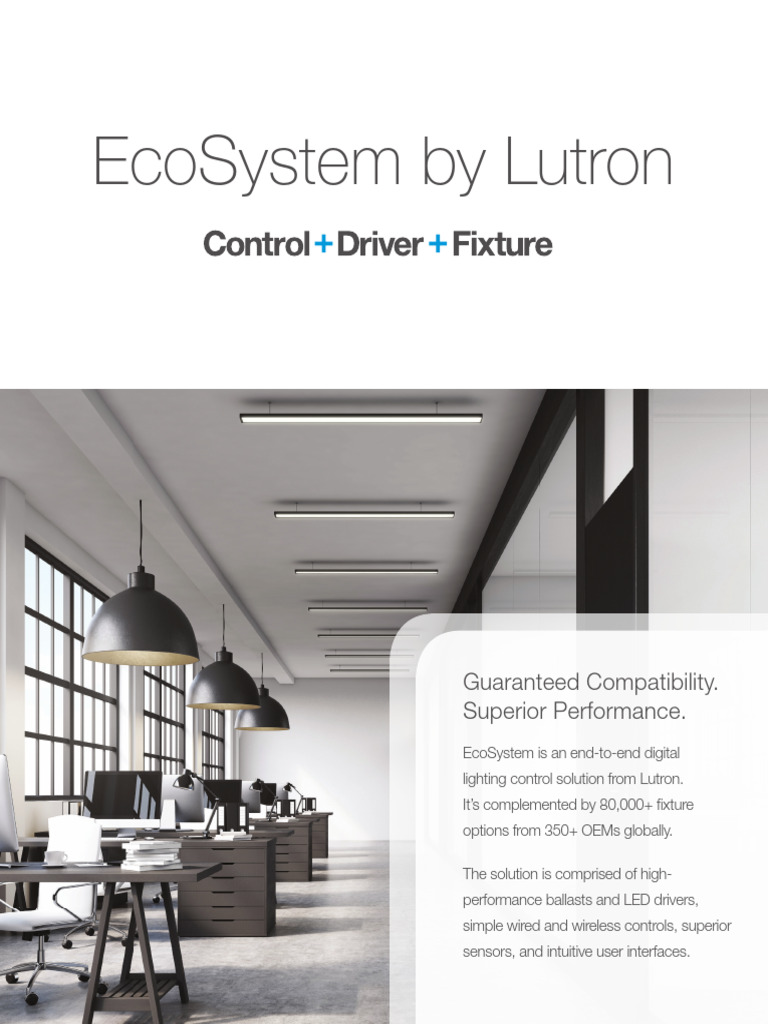 Lutron EcoSystem: Advanced Lighting Control | PDF | Lighting | Computing
