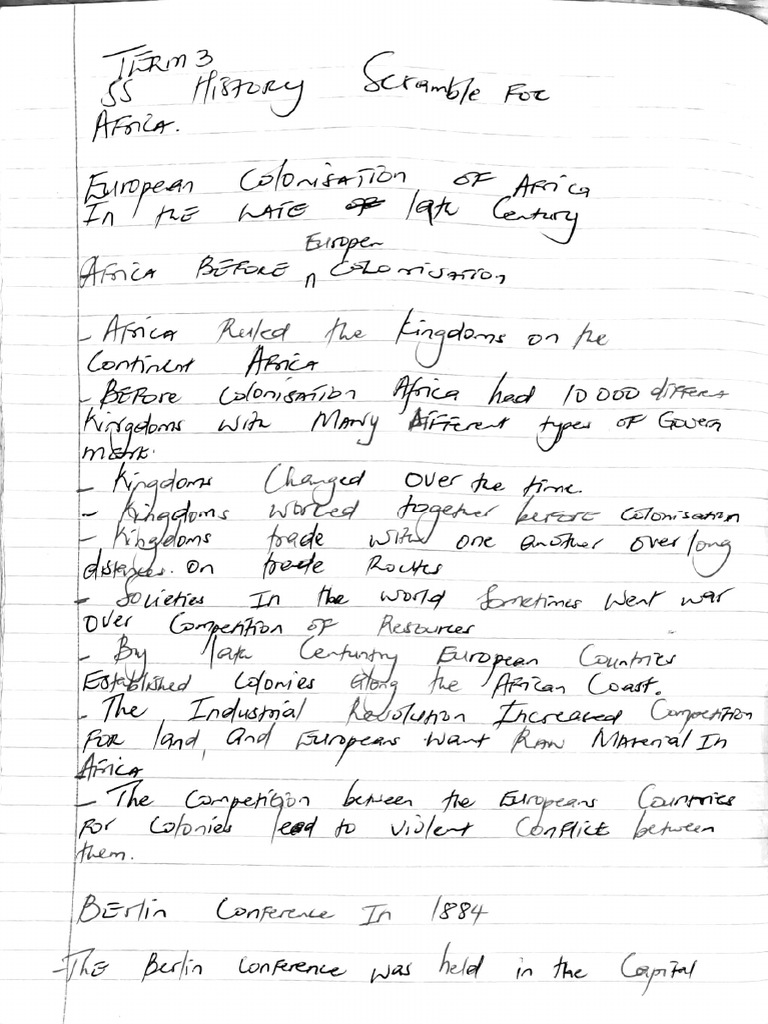 Term 3 SS (History) Notes | PDF