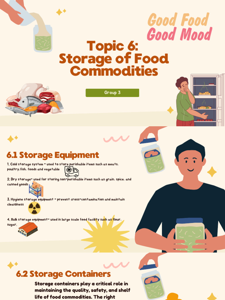 Food Storage Techniques and Guidelines | PDF | Food Storage | Food Safety