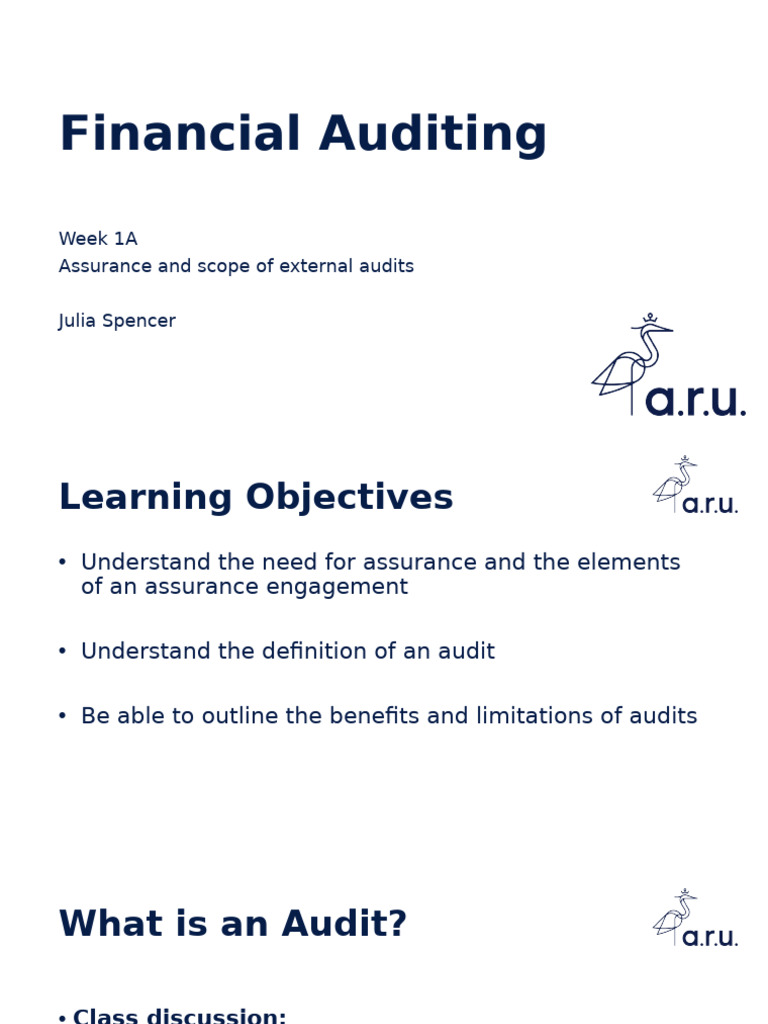 External Audit Assurance and Scope | PDF | Audit | Business