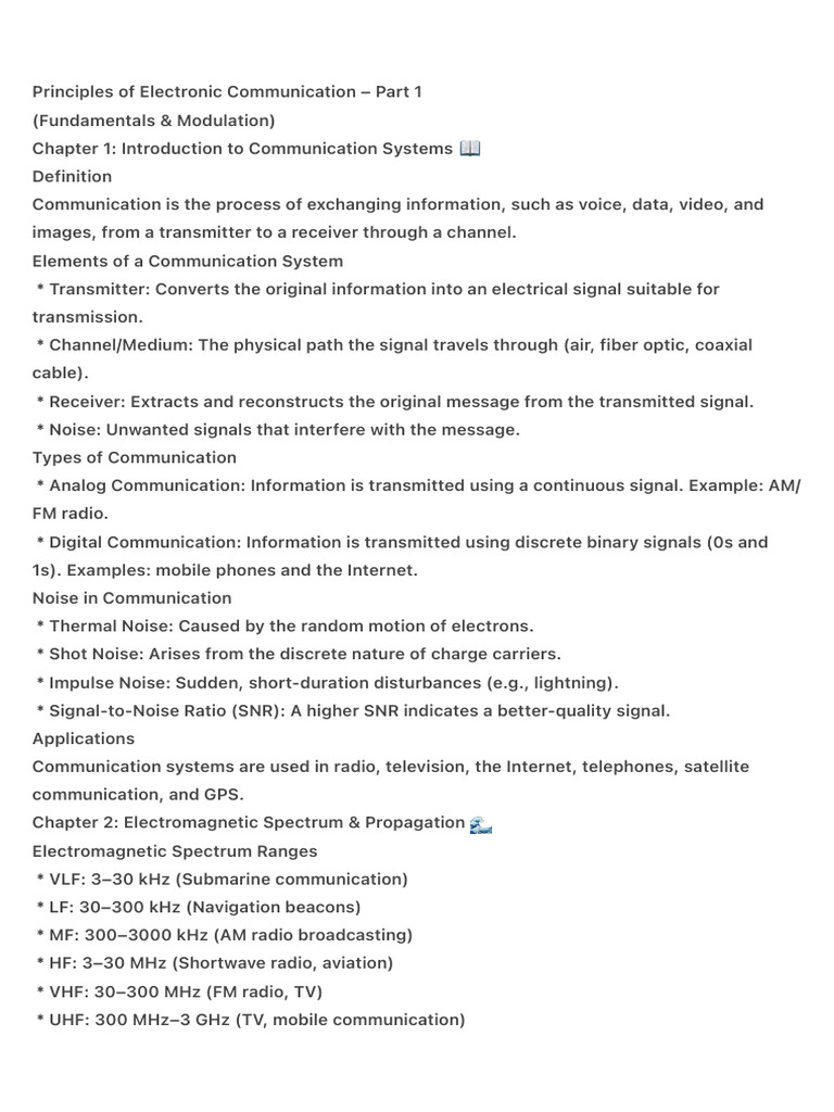 Principles of Electronic Communication | PDF | Frequency Modulation | Radio