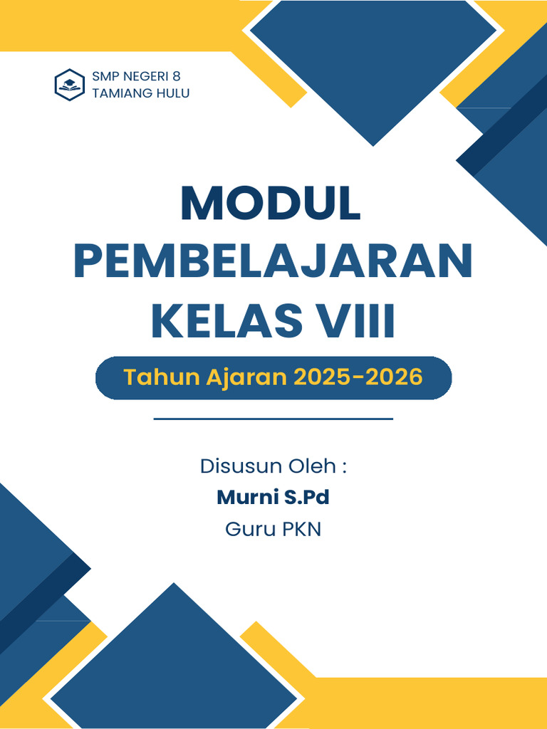 Cover Modul Kelas 8 | PDF