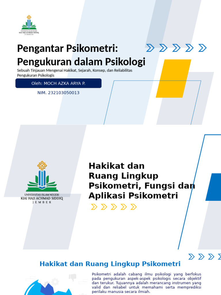 Pengantar Psikometri: Ukuran Psikologis Valid | PDF