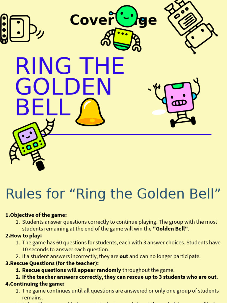 Ring the Golden Bell Game Rules | PDF