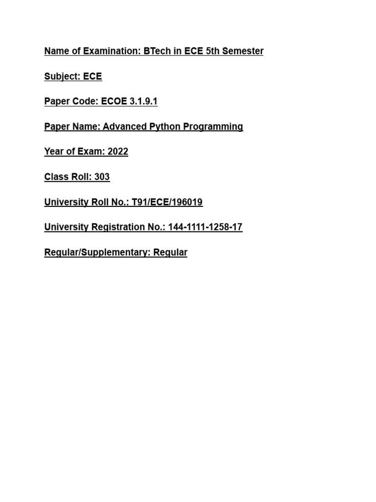 Advanced Python Programming Guide | PDF | Software Engineering ...