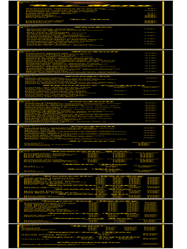 Bar Menu Final222 | PDF