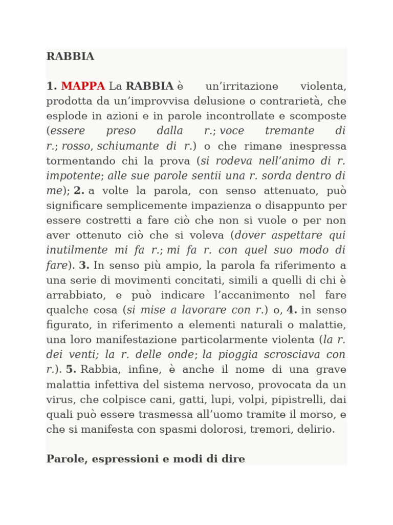 Rabbia | PDF