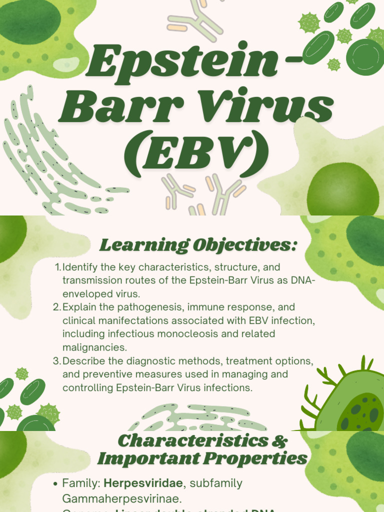 Epstein-Barr Virus Overview and Management | PDF | Infection | Clinical ...
