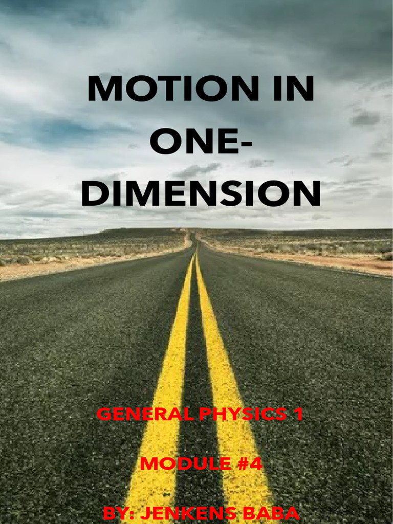 One-Dimensional Motion in Physics | PDF | Speed | Velocity