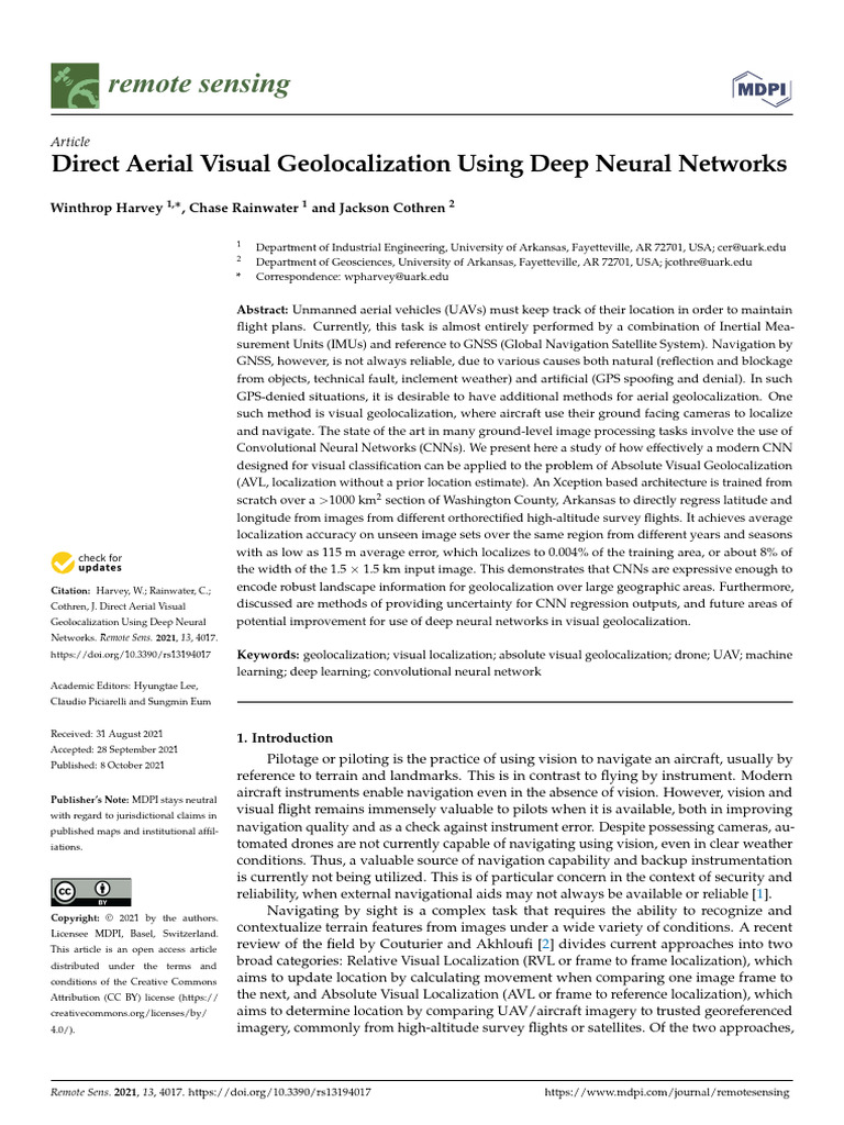 Remotesensing 13 04017 v2 | PDF | Deep Learning | Loss Function