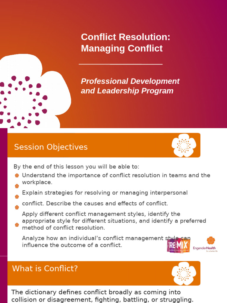 Effective Conflict Resolution Strategies | PDF | Conflict (Process ...