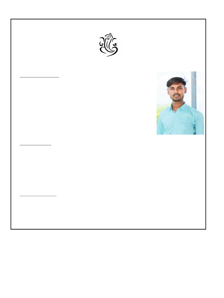 Vijesh Kumar Saini Bio Data | PDF