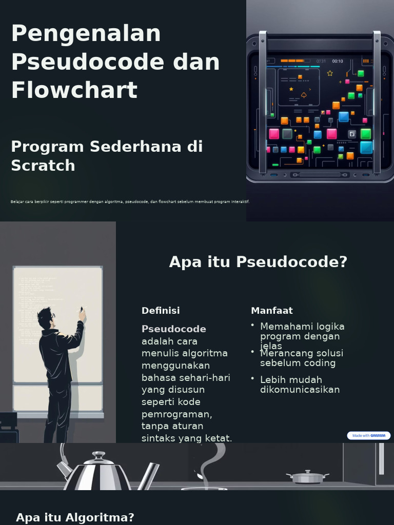 Pseudocode dan Scratch untuk Pemula | PDF