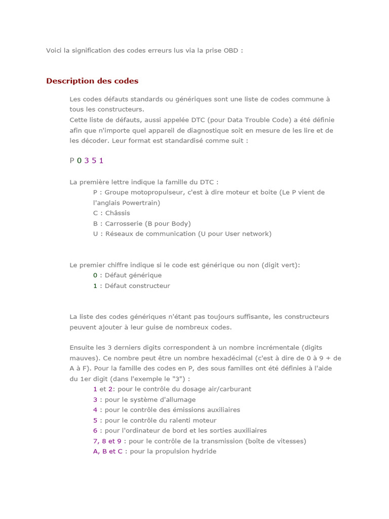 Comprendre le code OBD P1226 | PDF | Soupape | Capteur