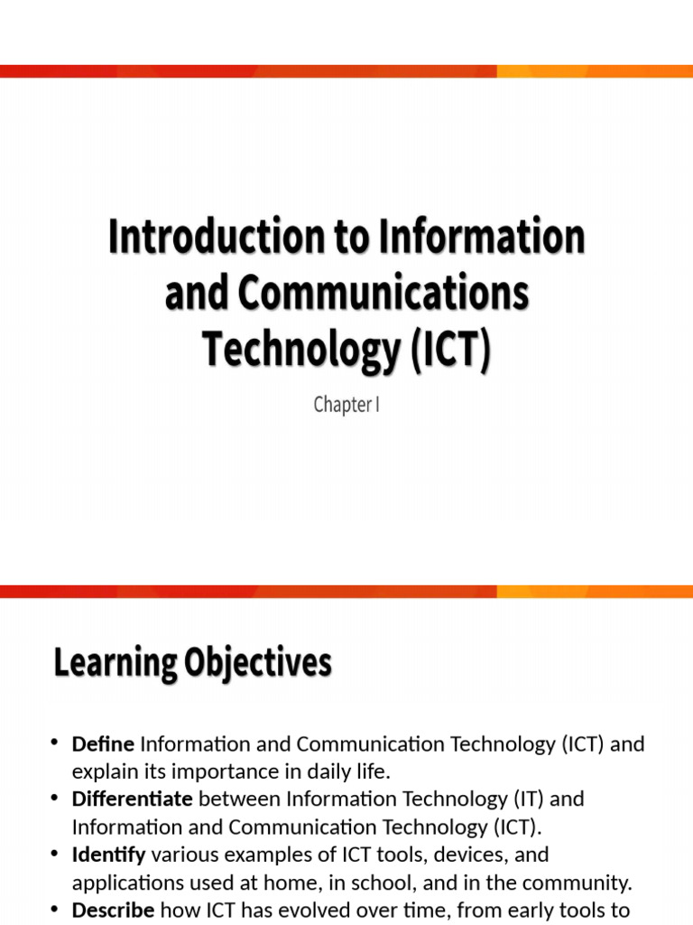 Understanding ICT and Its Evolution | PDF | Information And ...