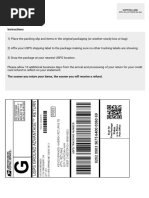 QVC Return Label Instructions | PDF