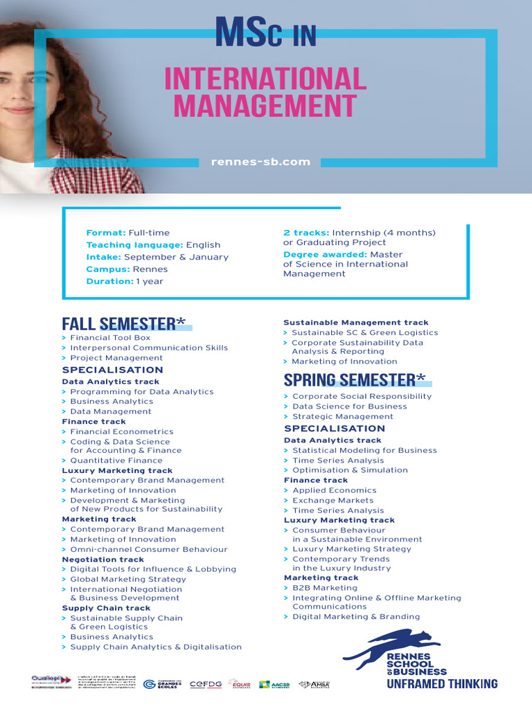 MSc in International Management Overview | PDF | Marketing | Analytics