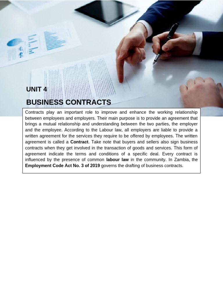 Understanding Simple Valid Business Contracts | PDF | Offer And ...