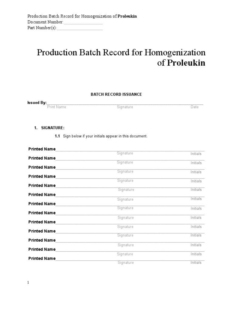 Batch Record | PDF | Chromatography | Packaging And Labeling