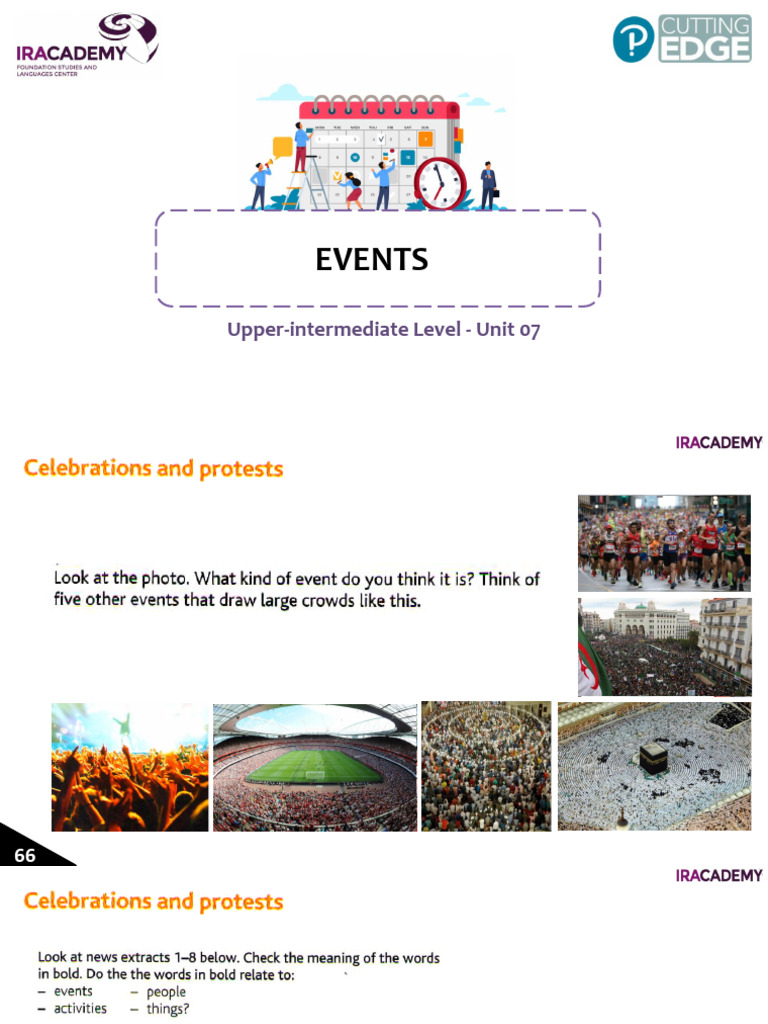 Upper-Intermediate English Events Guide | PDF