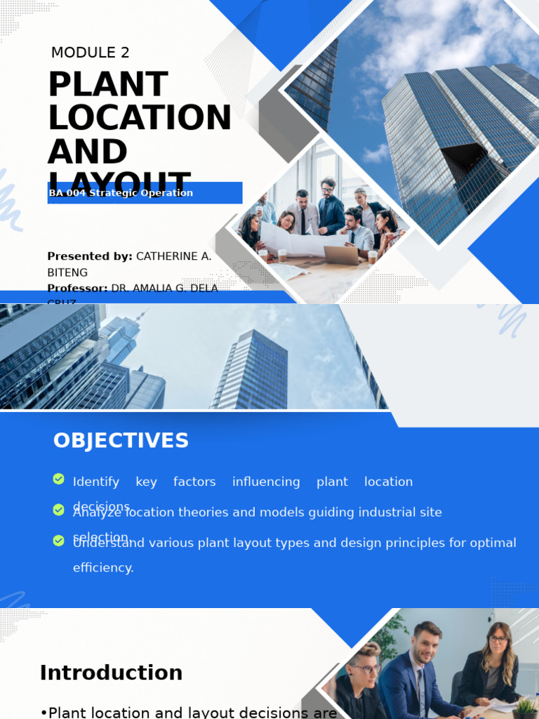 Plant Location and Layout Strategies | PDF | Logistics | Market (Economics)