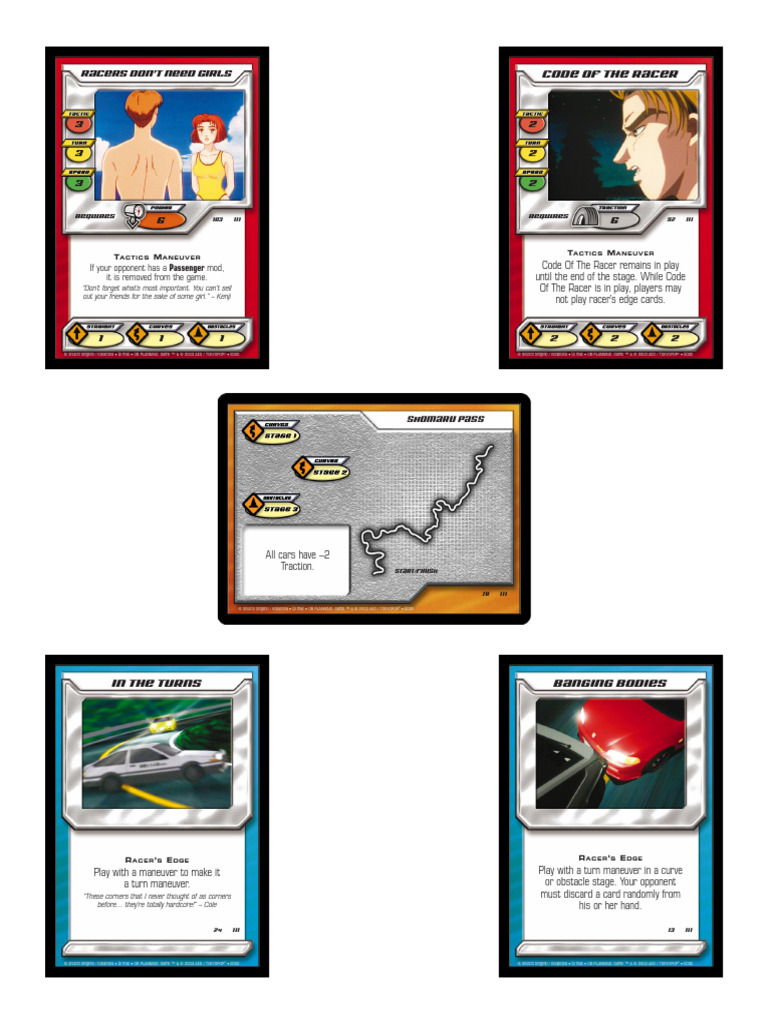 Initial-D CCG - Racers Edge Preview5 | PDF | Motorsport