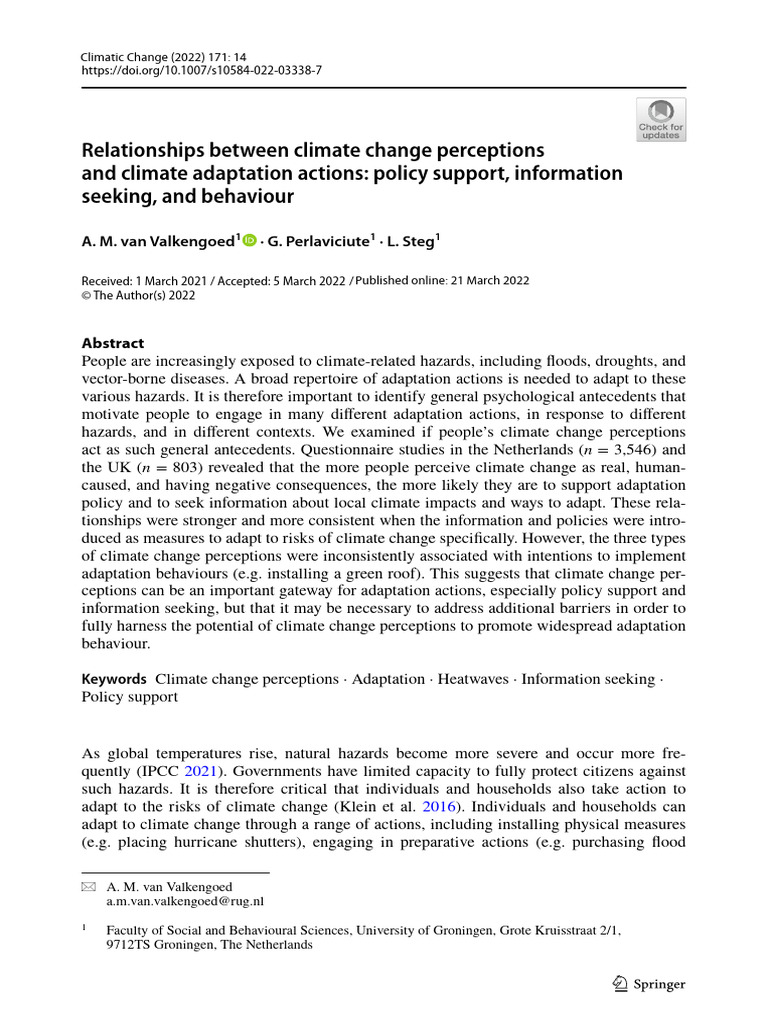 Psychological | PDF | Climate Change | Hazards