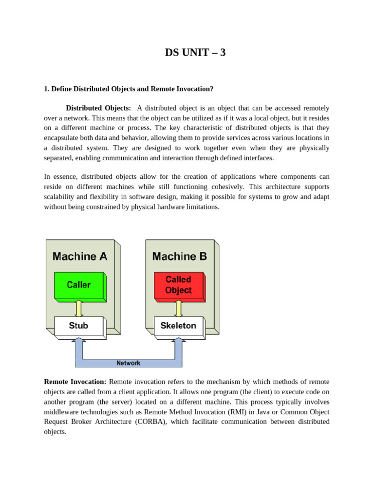Distributed Objects and Remote Invocation | PDF | Common Object Request ...