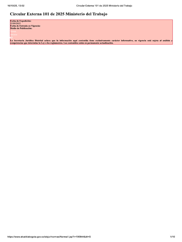 Cicular 101 2025 MT | PDF