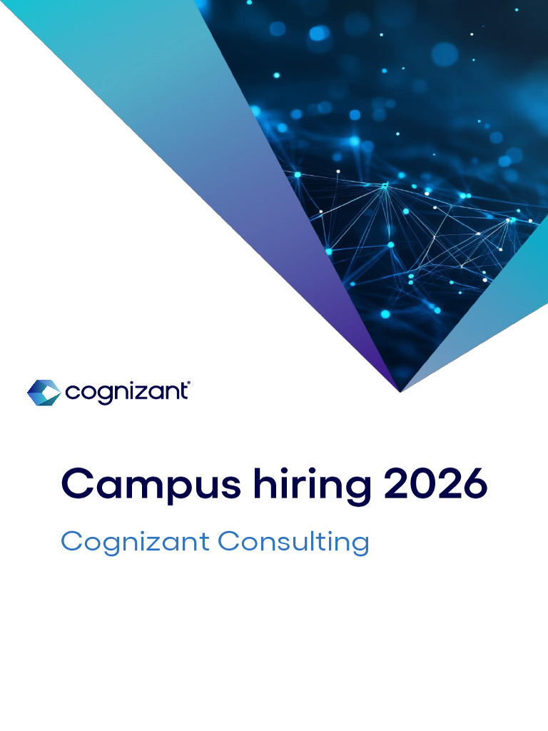 Cognizant Consulting Recruitment Guide | PDF | Identity Document