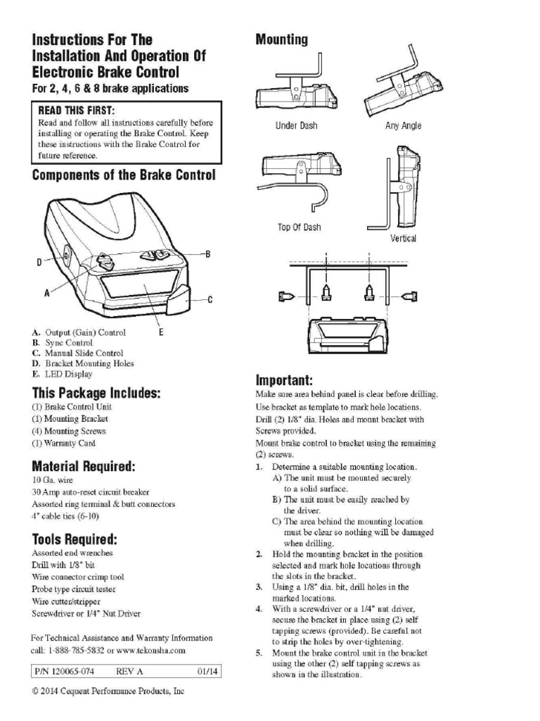 Brake Controller | PDF