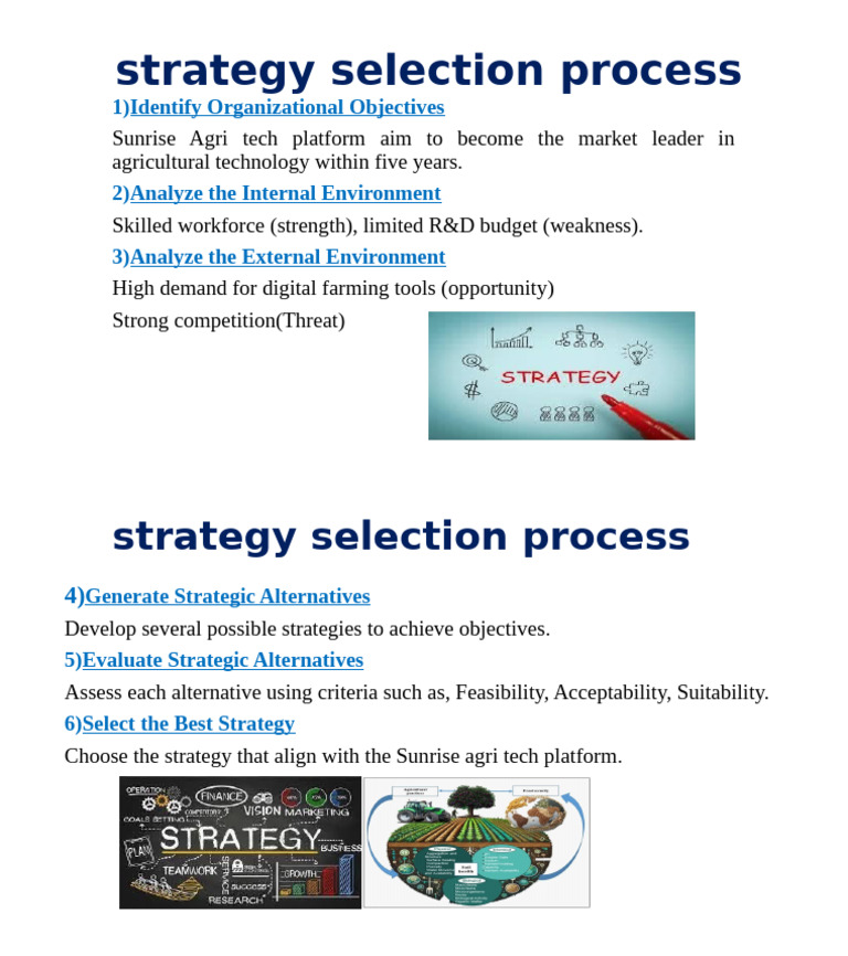Strategy Selection Process Jui Ashad Sir | PDF