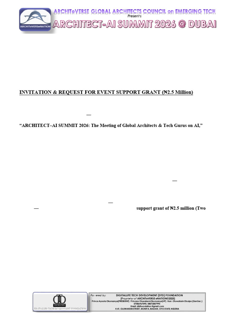 Invitation for Event Support Grant | PDF