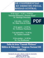 CICLO DE CONFERENCIAS MAESTRÍA EN DERECHO PENAL  UNIVERSIDAD AUSTRAL 