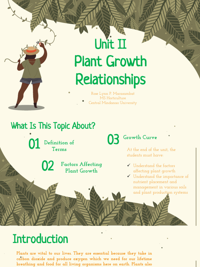 Factors Influencing Plant Growth | PDF | Plant Hormone | Soil