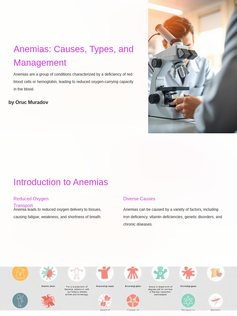 Anemias Causes Types and Management | PDF | Anemia | Clinical Medicine