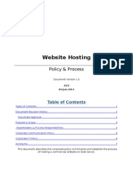 Website Hosting Policy Process