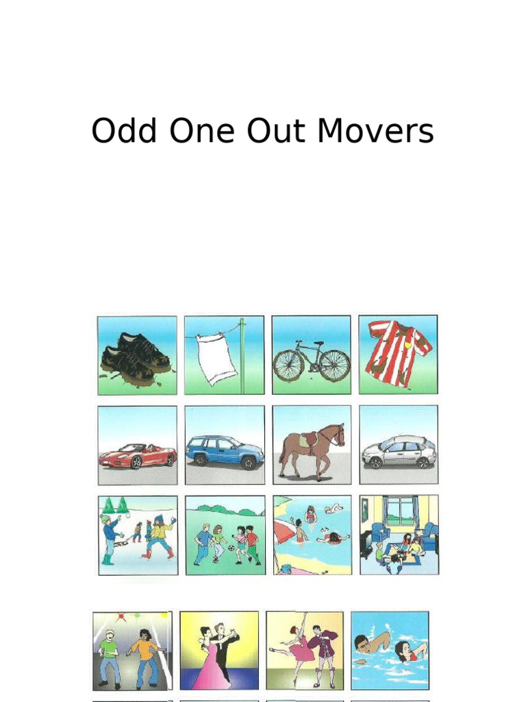 Odd One Out Movers | PDF