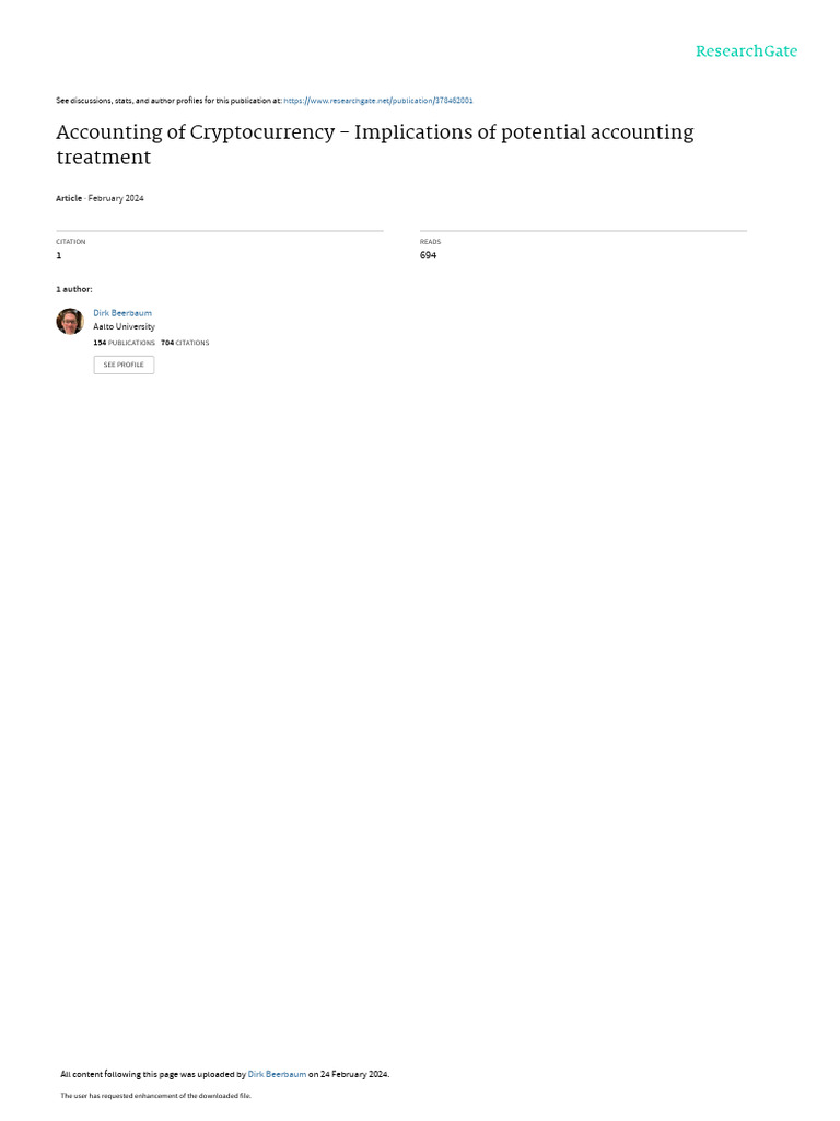 Cryptocurrency Accounting Intangibles 0602024 | PDF | Cryptocurrency |  Currency