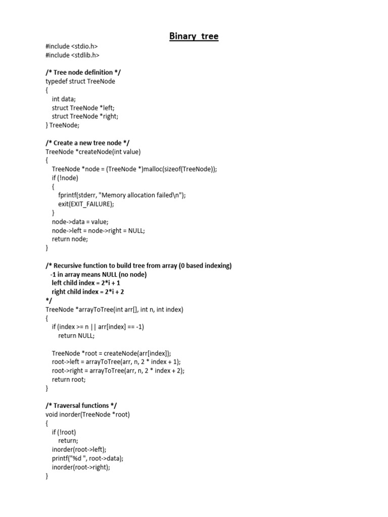 Binary Tree | PDF