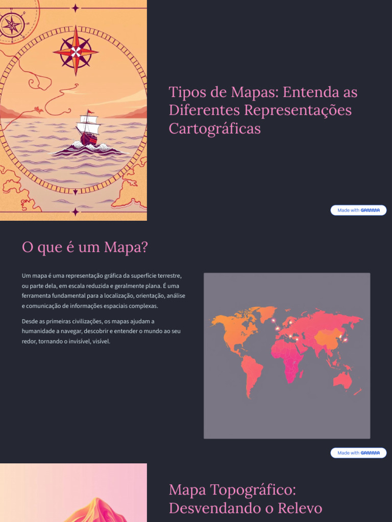 Tipos de Mapas e Suas Funções | PDF | Mapa | Geografia
