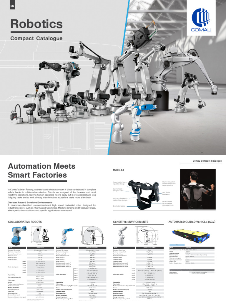 Comau Robotics Compact-Catalogue EN | PDF | Automation