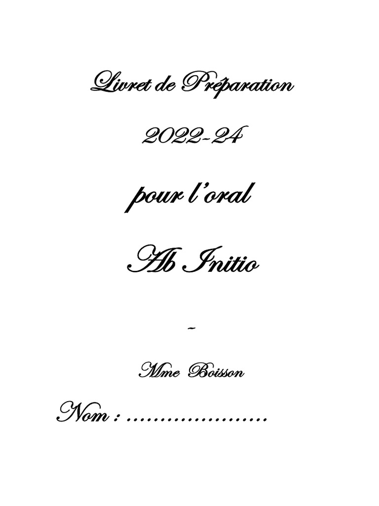 Guide Oral Ab Initio 2022-24 | PDF | Communication | Learning