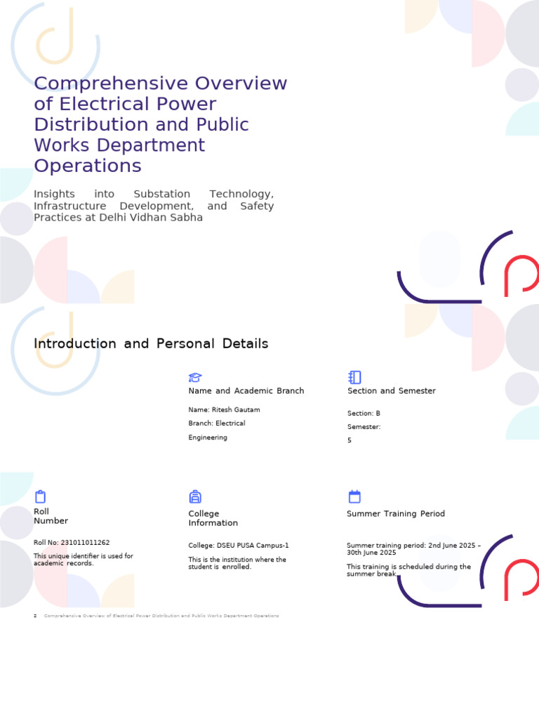 Electrical Power Distribution Overview | PDF | Electric Power ...