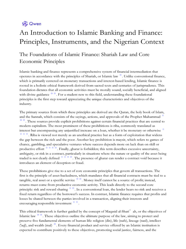 An Introduction To Islamic Banking and Finance - Principles ...